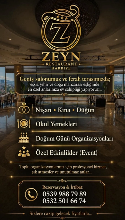 ZEYN RESTAURANT HARBİYE/DEFNE/HATAY