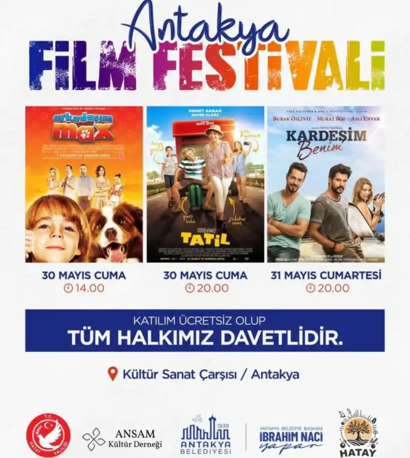 ANTAKYA BELEDİYESİNDEN ANTAKYA FİLM FESTİVALİ! 