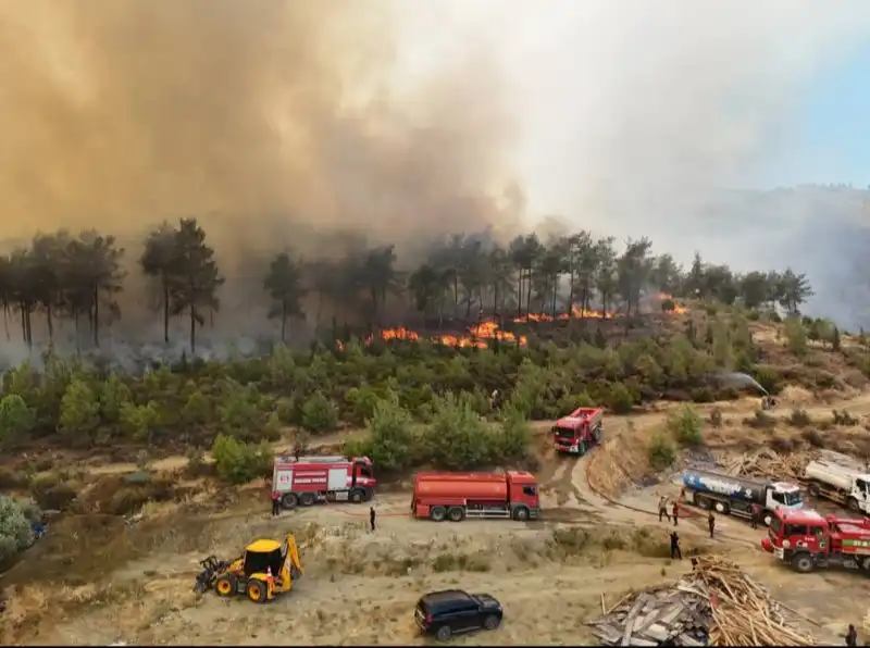HATAY’DAKİ ORMAN YANGINI KISMİ OLARAK KONTROL ALTINA ALINDI! 