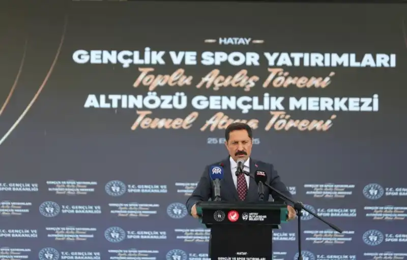 HATAY'DA GENÇLİK VE SPOR YATIRIMLARININ TOPLU AÇILIŞI YAPILDI!