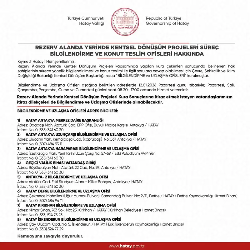 BİLGİLENDİRME OFİSLERİ AÇILIYOR!