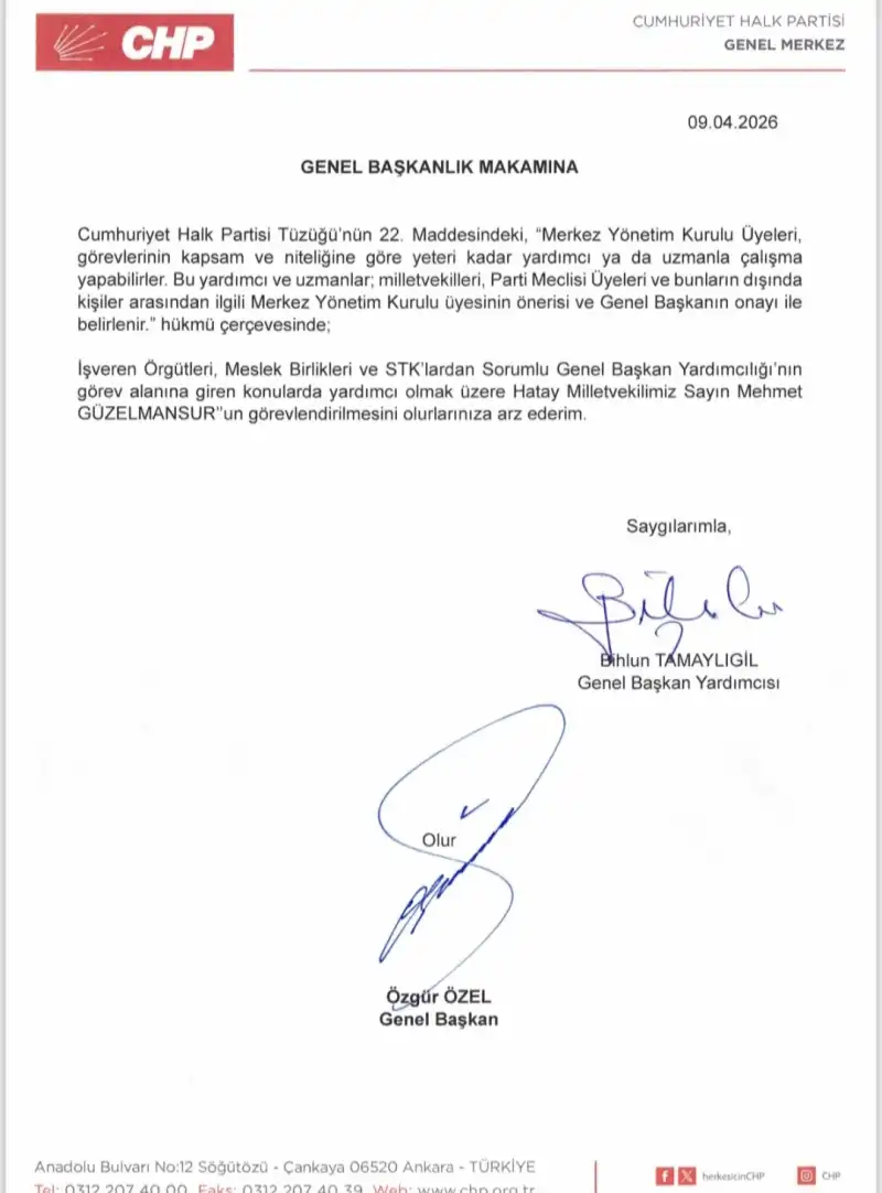 MEHMET GÜZELMANSUR’A KRİTİK SORUMLULUK!