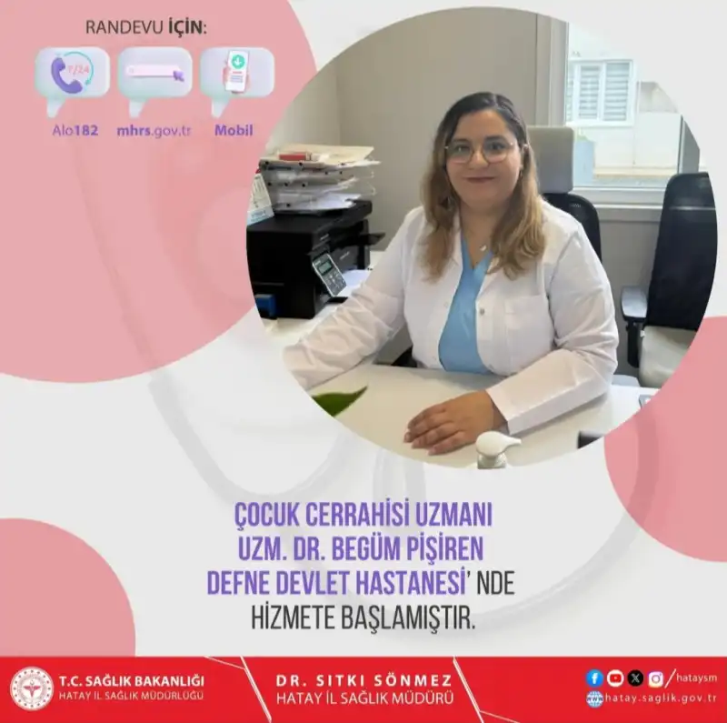 DEFNE DEVLET HASTANESİNE HEKİM TAKVİYESİ!