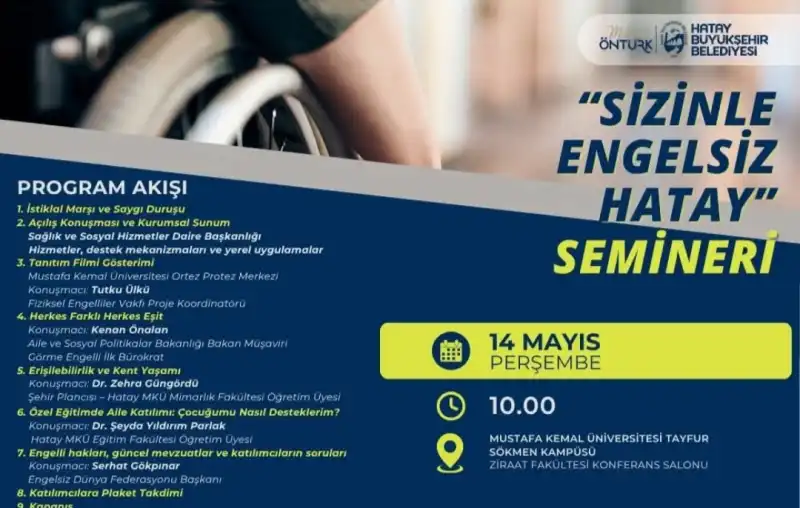 SİZİNLE ENGELSİZ HATAY SEMİNERİ! 
