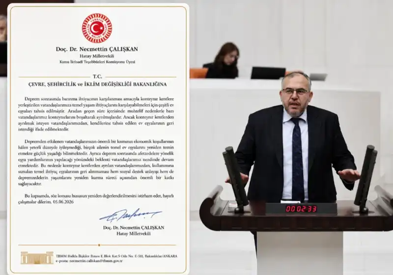 DEPREMZEDEYE TAHSİS EDİLEN EŞYALARI GERİ ALMAYIN!