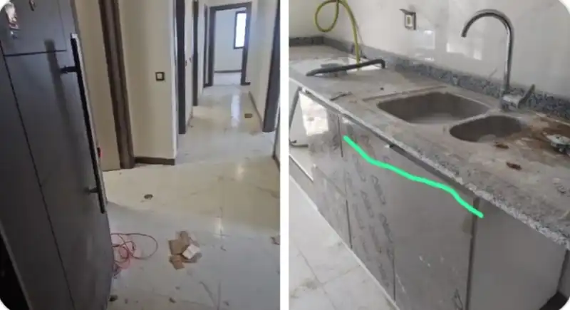 KONUT DİYE NERDEYSE KABA İNŞAAT TESLİM EDİLMESİ KABUL EDİLEMEZ!
