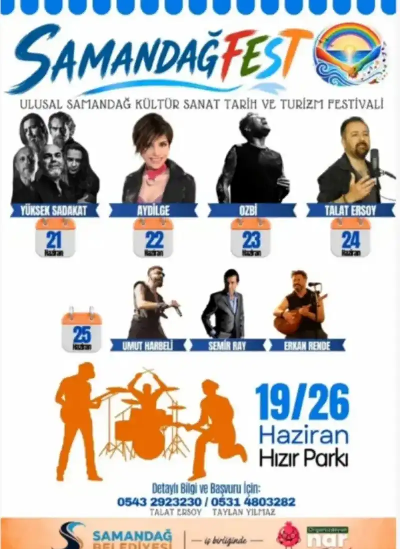SAMANDAĞ VE ARSUZ MÜZİĞE DOYACAK!