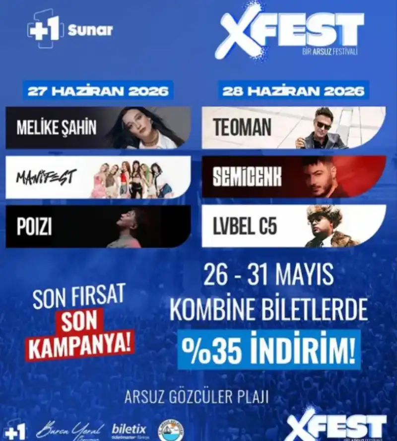 SAMANDAĞ VE ARSUZ MÜZİĞE DOYACAK!