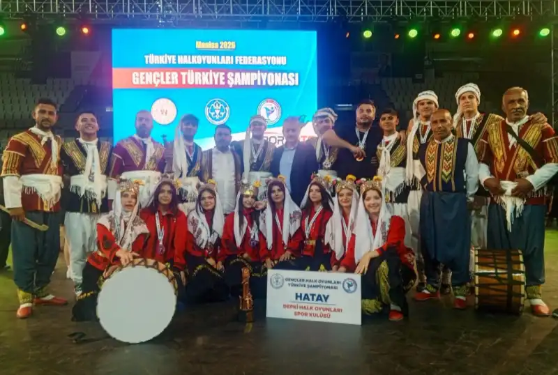 HATAY DEPKİ HALK OYUNLARI EKİBİ ŞAMPİYONADA...