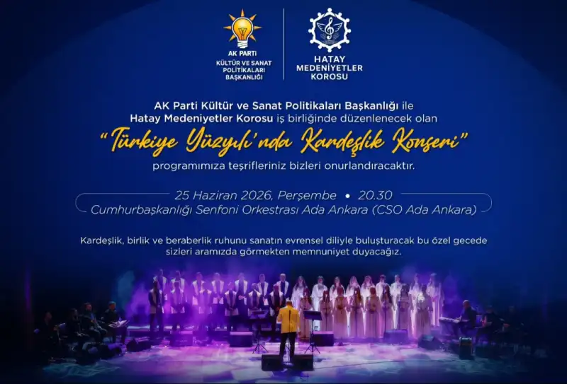 HATAY MEDENİYETLER KOROSU TÜRKİYE YÜZYILINDA KARDEŞLİK KONSERİ! 