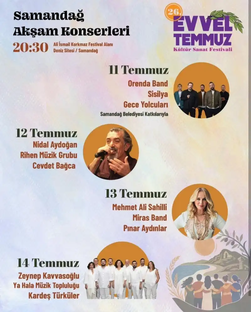 EVVİL TEMMÜZ FESTİVALİNE DAVET!