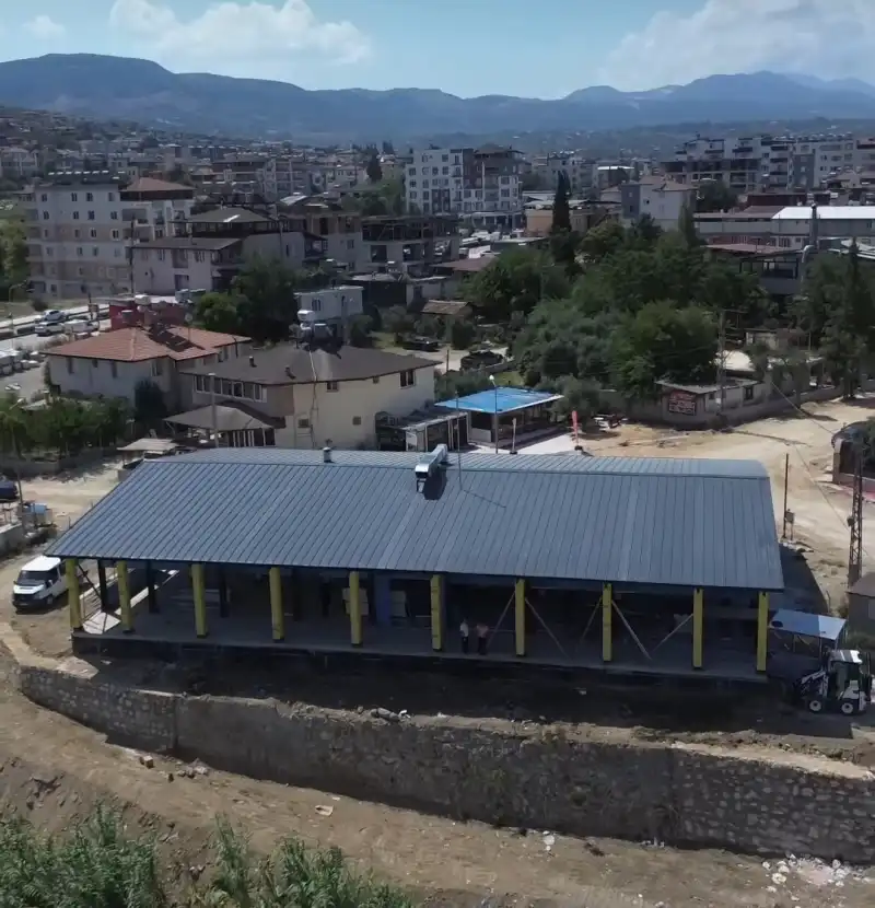 DEFNE’DEKİ SOSYAL TESİSTE SONA DOĞRU... 