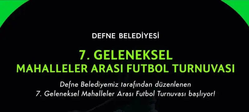 HAYDİ DEFNE SAHADA BULUŞALIM!