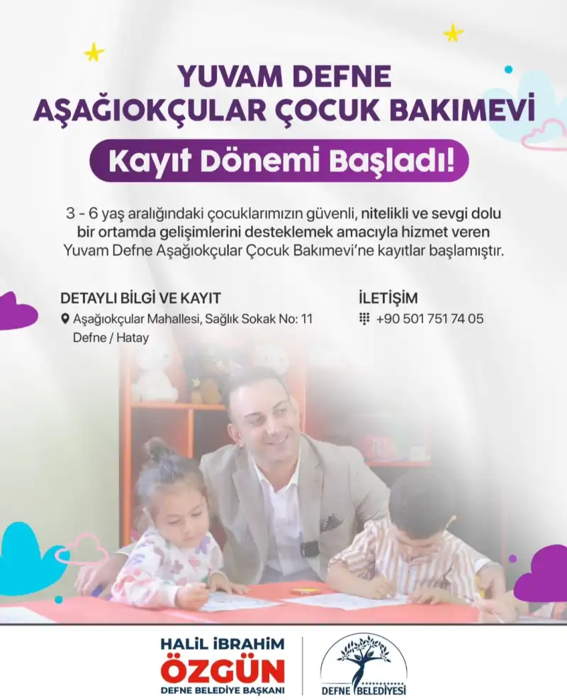 YUVAM DEFNE’DE KAYITLAR BAŞLADI! 