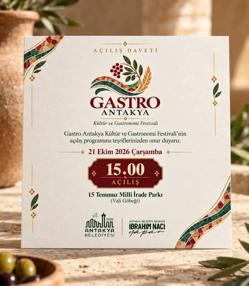 BOYACIOĞLU’NDAN ANTAKYA GASTROFEST’E DAVET!