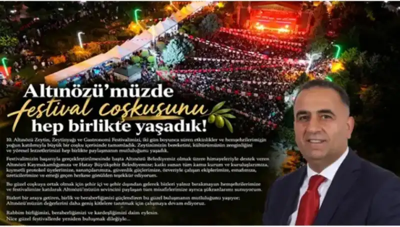 BAŞKAN SARI'DAN TEŞEKKÜR MESAJI!